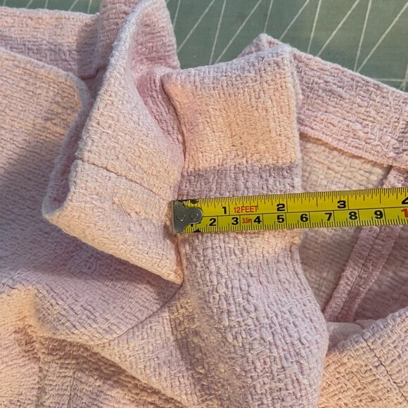 RARE! Zara Woman Pink Boucle High Waisted Shorts in Size L - Picture 7 of 16